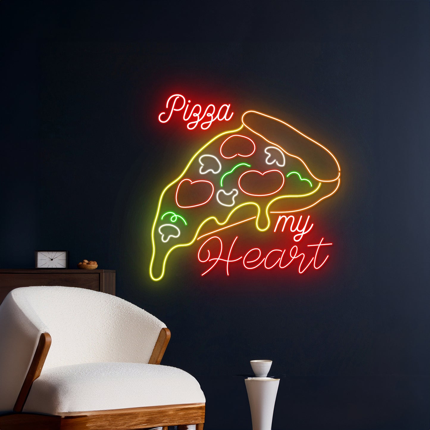 Pizza My Heart Neon Sign