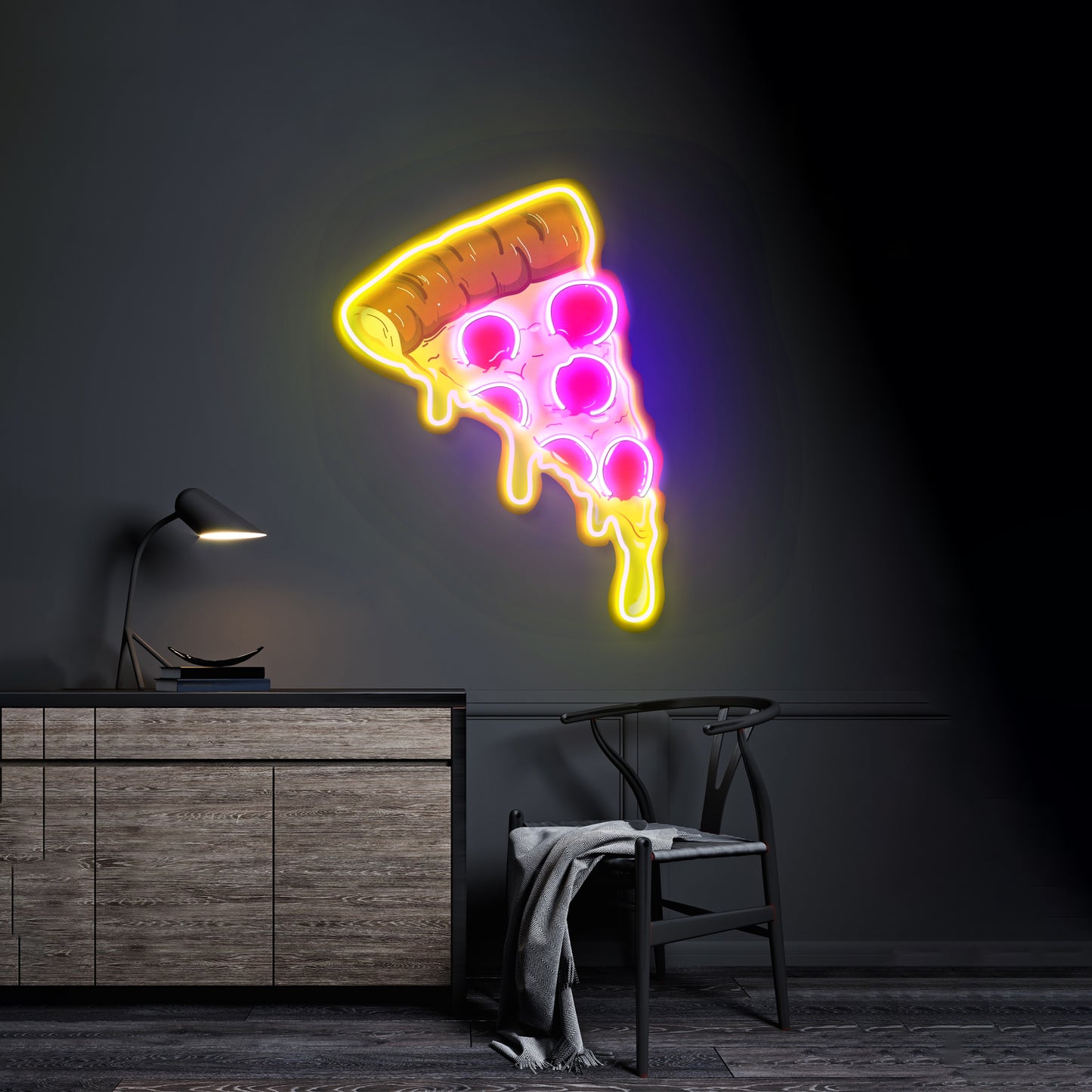 Pizza Neon Sign - Acrylic Artwork