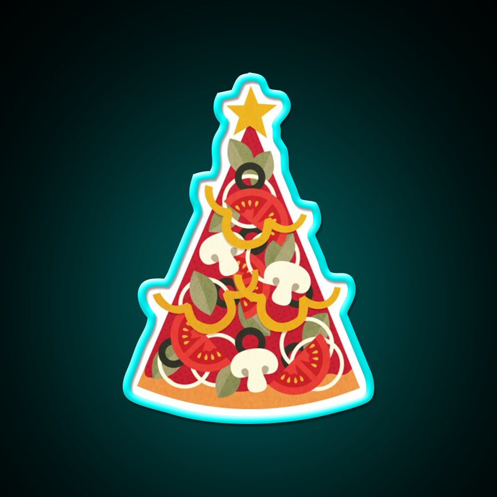 Pizza On Earth Vegetarian Version Fast Food Led Neon Sign For Burger Place Rgb Color