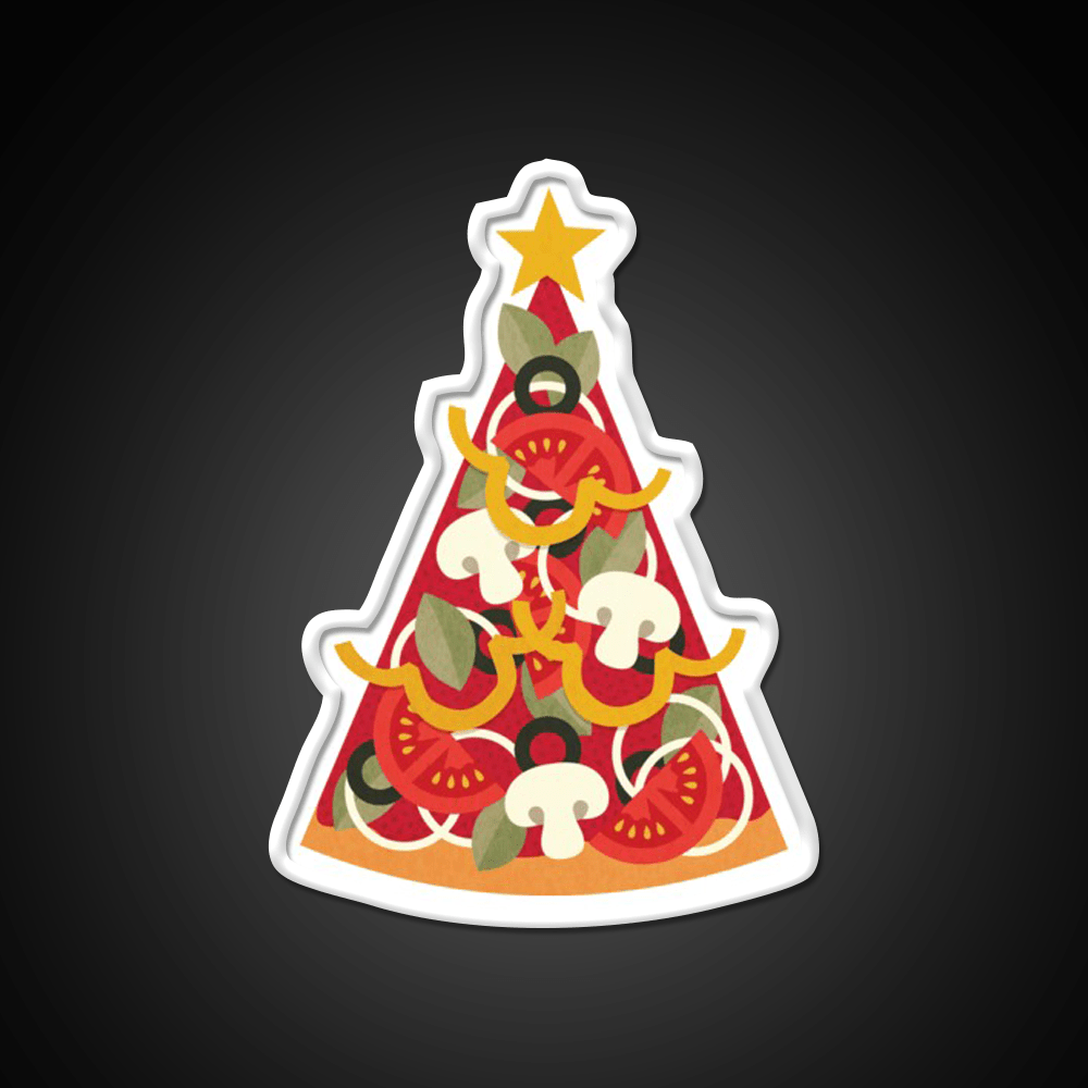 Pizza On Earth Vegetarian Version Fast Food Led Neon Sign For Burger Place Rgb Color - Shineneon