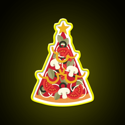Pizza On Earth Vegetarian Version Fast Food Led Neon Sign For Burger Place Rgb Color - Shineneon