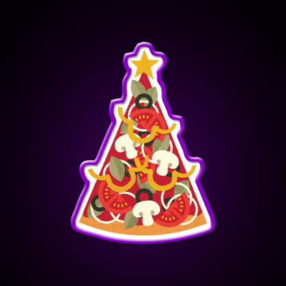 Pizza On Earth Vegetarian Version Fast Food Led Neon Sign For Burger Place Rgb Color - Shineneon