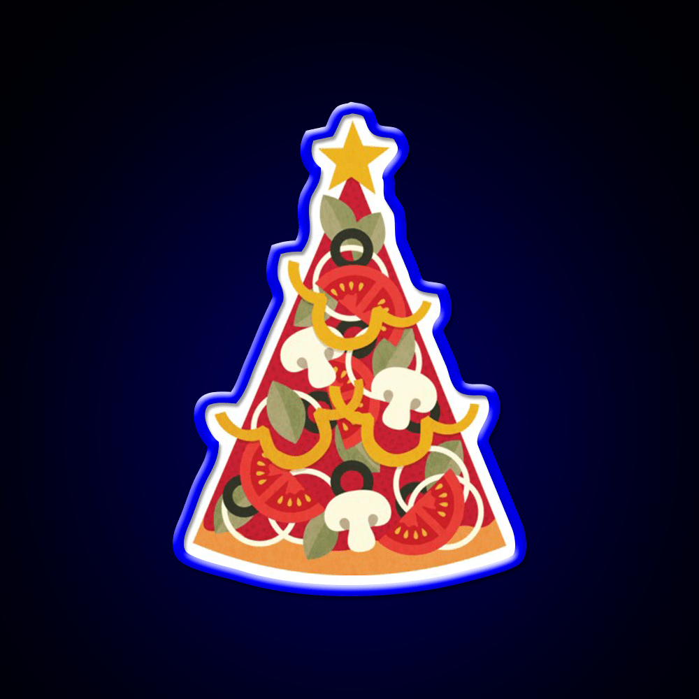 Pizza On Earth Vegetarian Version Fast Food Led Neon Sign For Burger Place Rgb Color - Shineneon