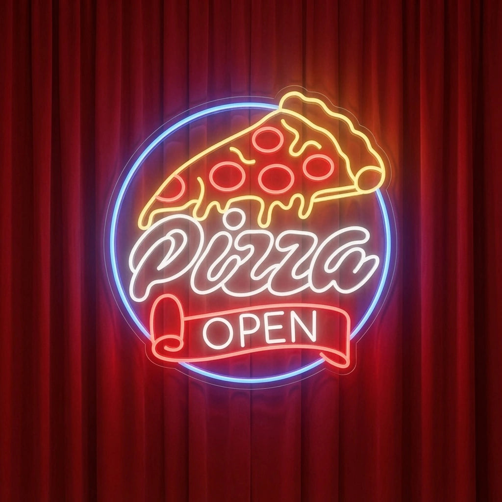 Pizza Open LED Neon Sign Wall Neon Sign - 01 Original Product Image