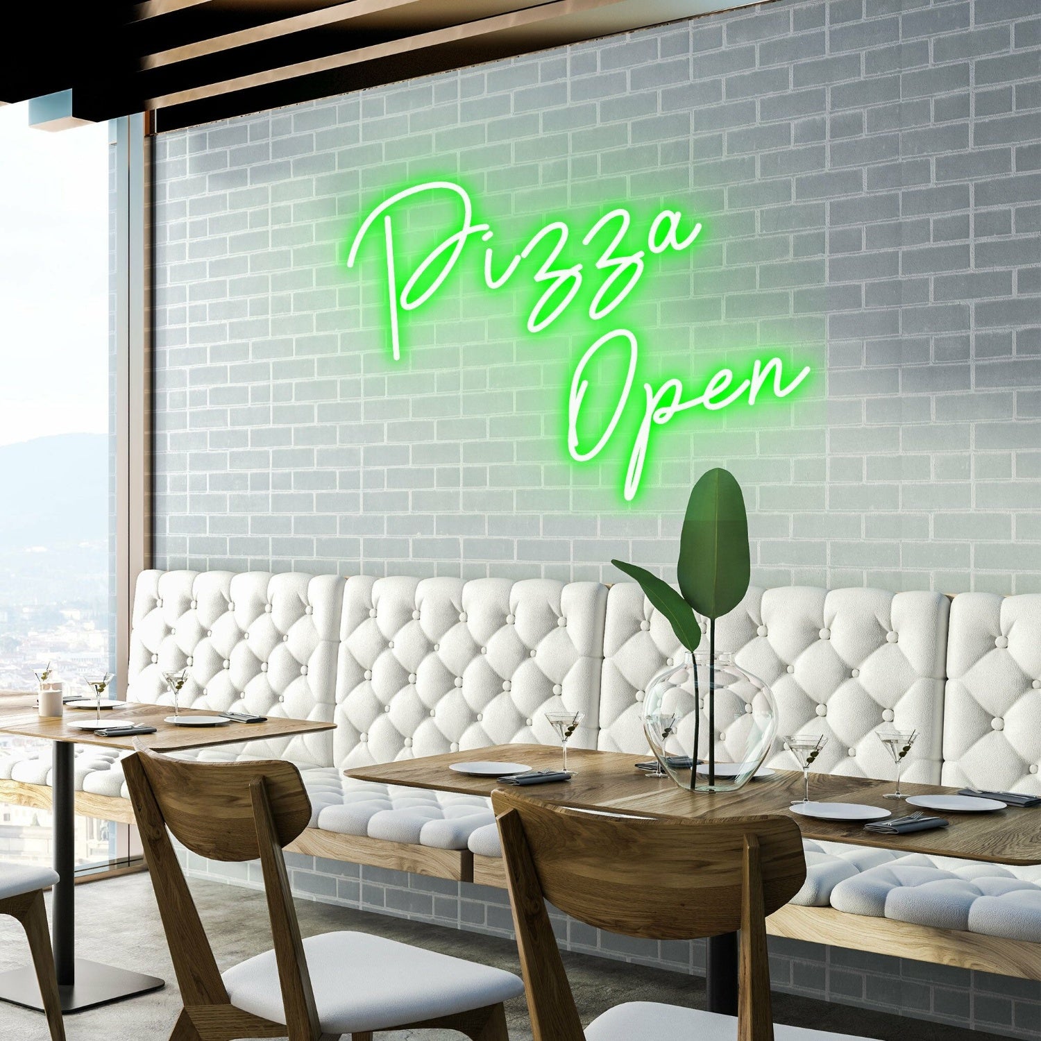 Pizza Open Welcome Pizza Lovers With Bright Neon | Shineneon