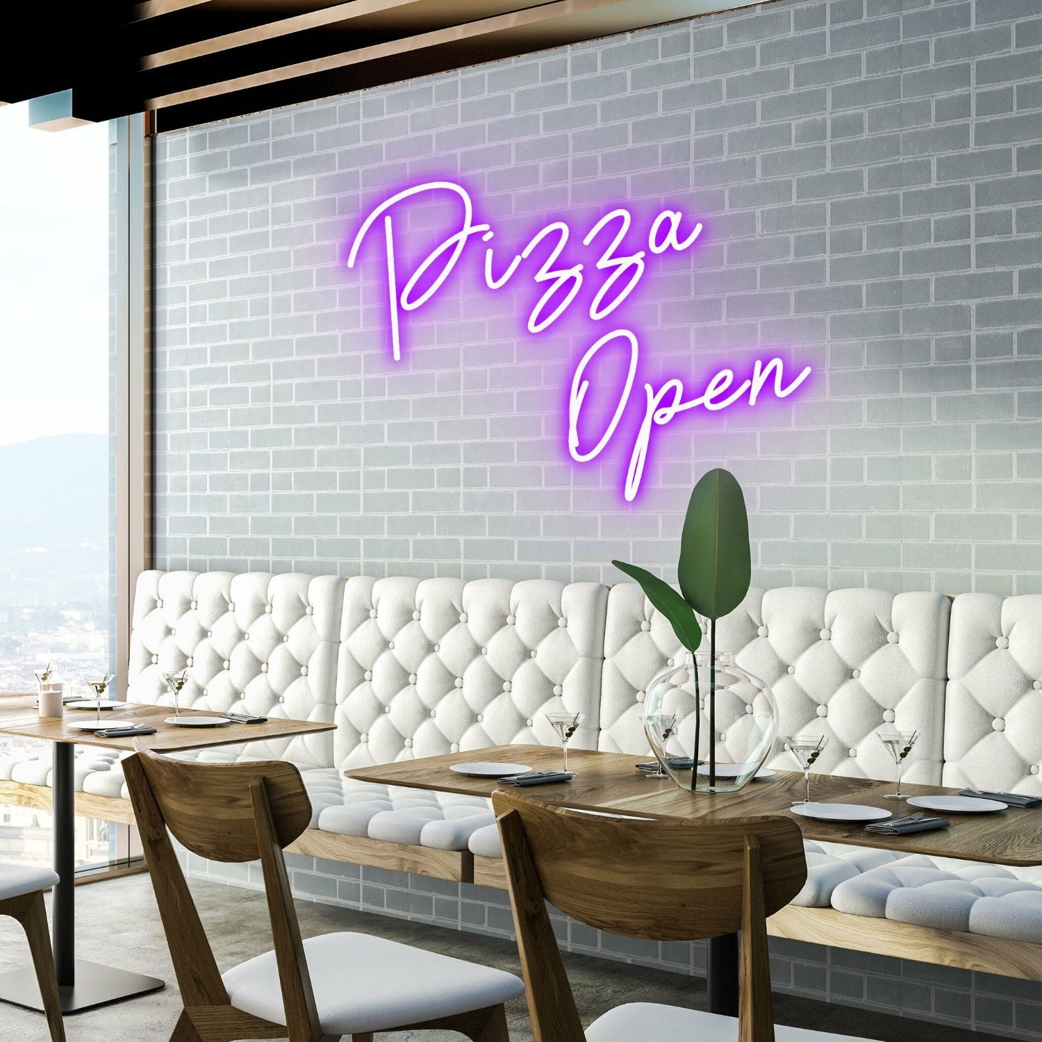 Pizza Open Welcome Pizza Lovers With Bright Neon | Shineneon