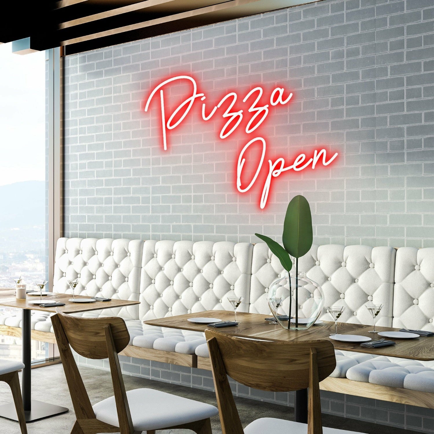 Pizza Open Welcome Pizza Lovers With Bright Neon | Shineneon
