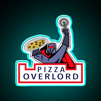 Pizza Overlord American Dad Fast Food Led Neon Sign For Burger Place Rgb Color - Shineneon