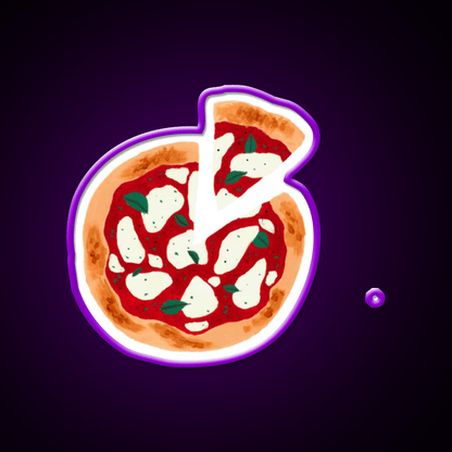 Pizza Painting Fast Food Led Neon Sign For Burger Place Rgb Color - Shineneon