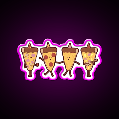 Pizza Party Fast Food Led Neon Sign For Burger Place Rgb Color - Shineneon