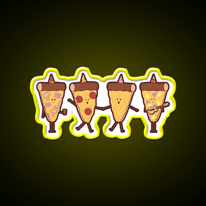 Pizza Party Fast Food Led Neon Sign For Burger Place Rgb Color - Shineneon