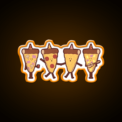 Pizza Party Fast Food Led Neon Sign For Burger Place Rgb Color - Shineneon