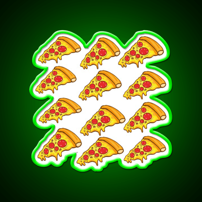 Pizza Patterns Fast Food Led Neon Sign For Burger Place Rgb Color - Shineneon
