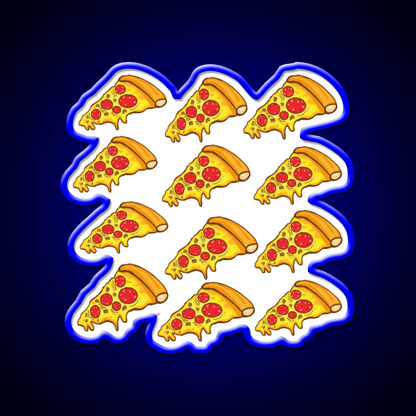 Pizza Patterns Fast Food Led Neon Sign For Burger Place Rgb Color - Shineneon