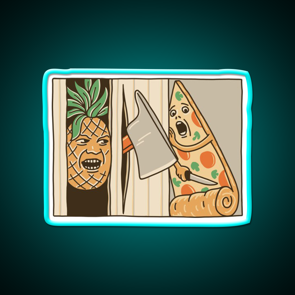 Pizza Pineapple And Axe Fast Food Led Neon Sign For Burger Place Rgb Color