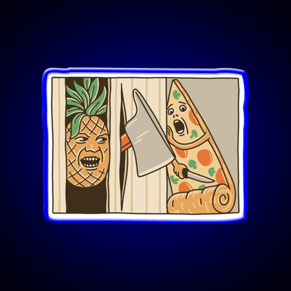 Pizza Pineapple And Axe Fast Food Led Neon Sign For Burger Place Rgb Color - Shineneon