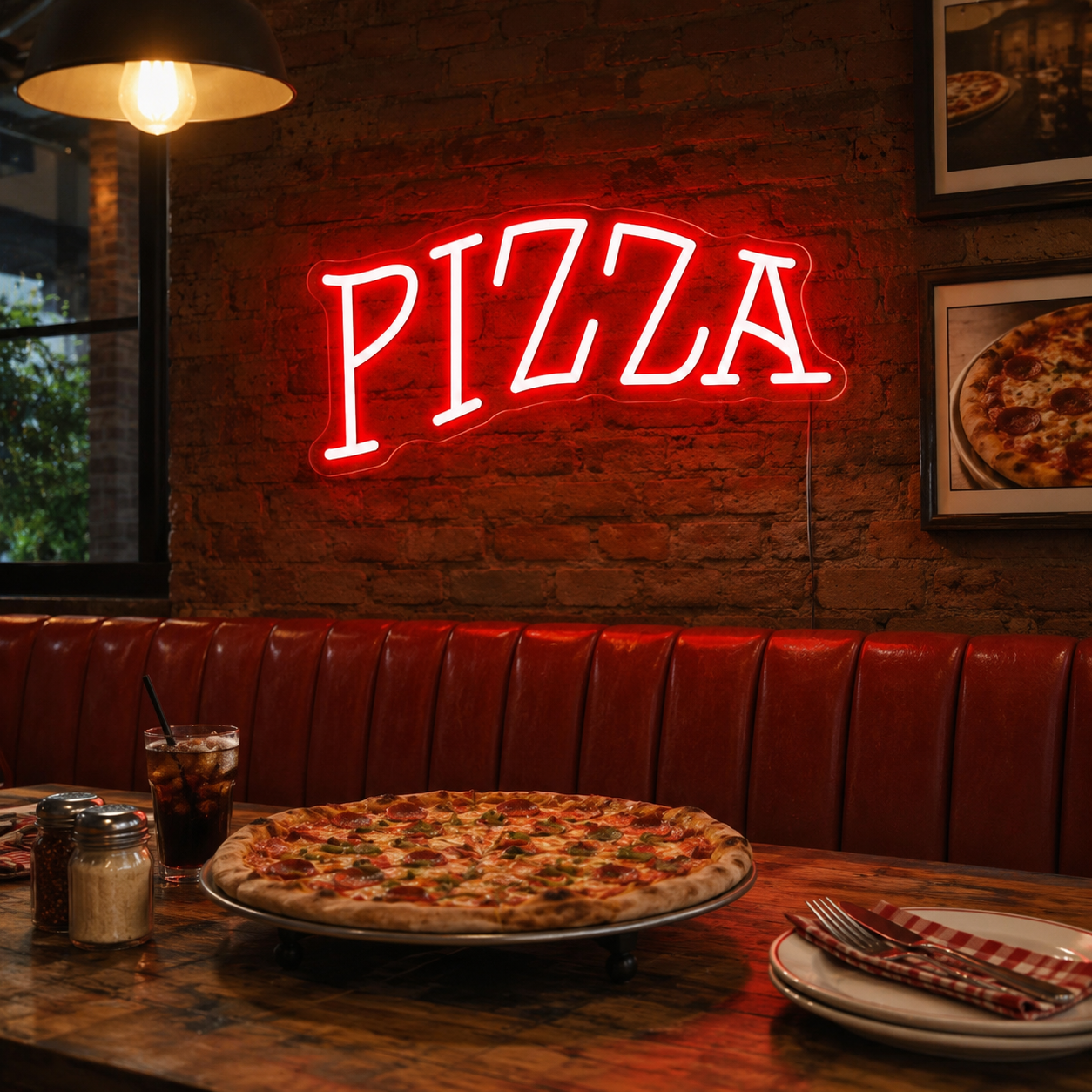 Pizza Retail Wall Art LED Neon Sign - 02 High-Converting Product Image