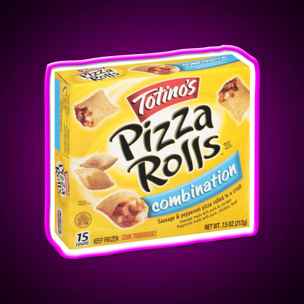 Pizza Rolls Snack Food Led Neon Sign For Snack Room Rgb Color - Shineneon