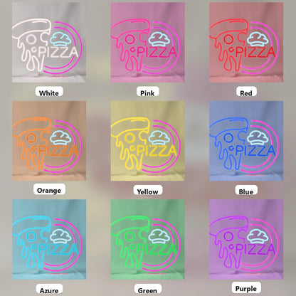 Pizza Room Decor LED Neon Sign - 05 Color Grid