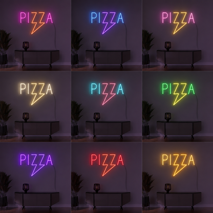 Pizza Room Decor LED Neon Sign Wall Neon Sign - 05 Color Grid