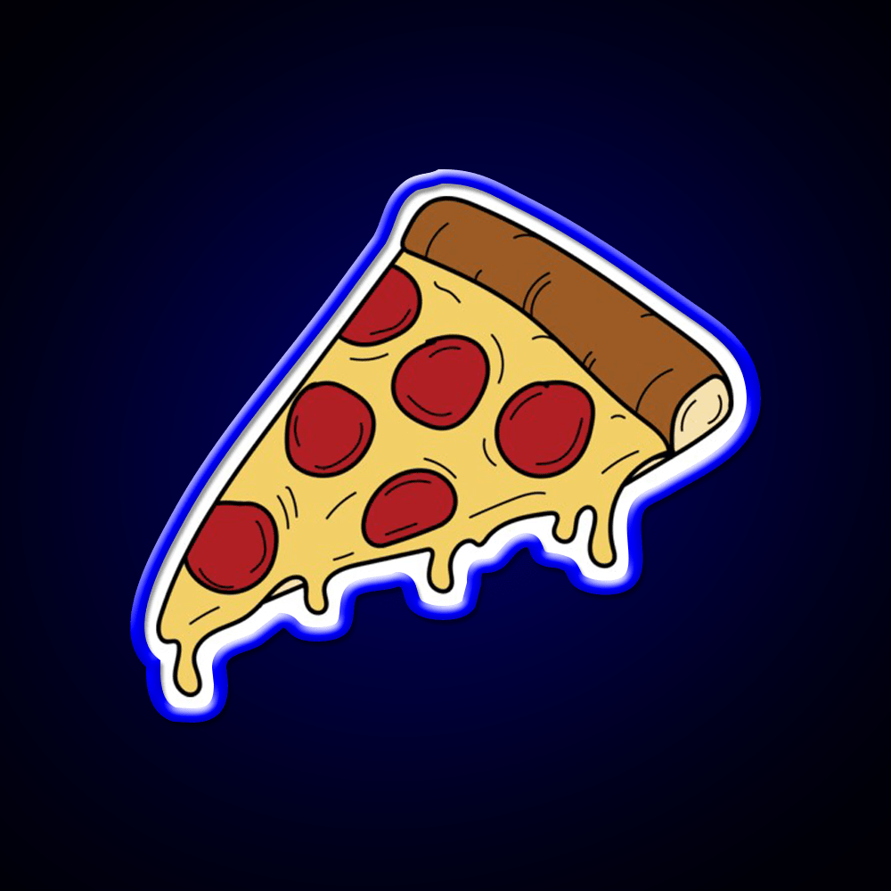 Pizza Slice Fast Food Led Neon Sign For Burger Place Restaurant Led Sign Rgb Color - Shineneon
