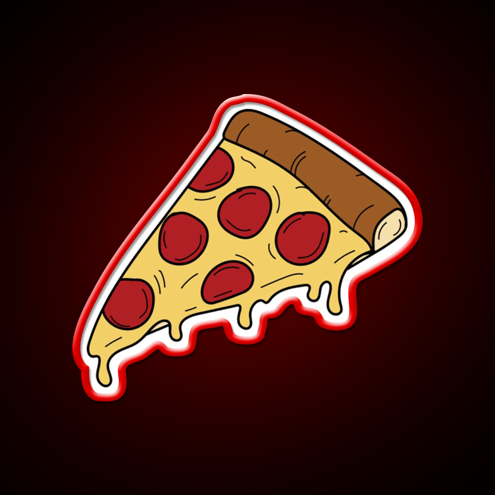 Pizza Slice Fast Food Led Neon Sign For Burger Place Restaurant Led Sign Rgb Color - Shineneon