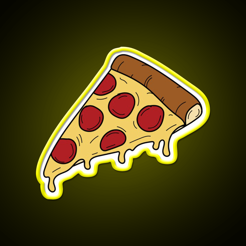 Pizza Slice Fast Food Led Neon Sign For Burger Place Restaurant Led Sign Rgb Color - Shineneon