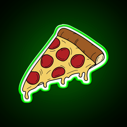 Pizza Slice Fast Food Led Neon Sign For Burger Place Restaurant Led Sign Rgb Color - Shineneon