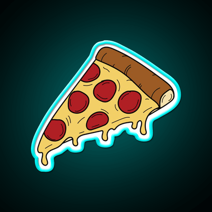 Pizza Slice Fast Food Led Neon Sign For Burger Place Restaurant Led Sign Rgb Color - Shineneon