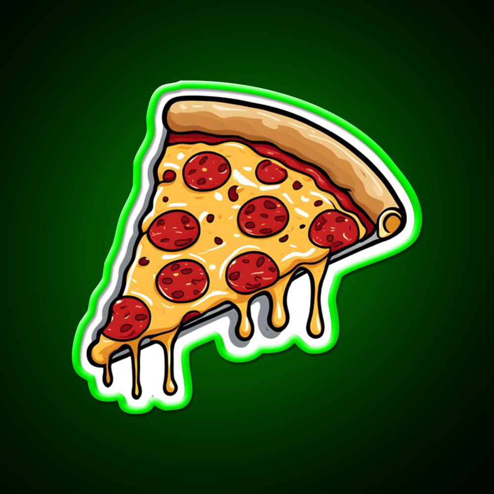 Pizza Slice Fast Food Led Neon Sign For Burger Place Rgb Color - Shineneon