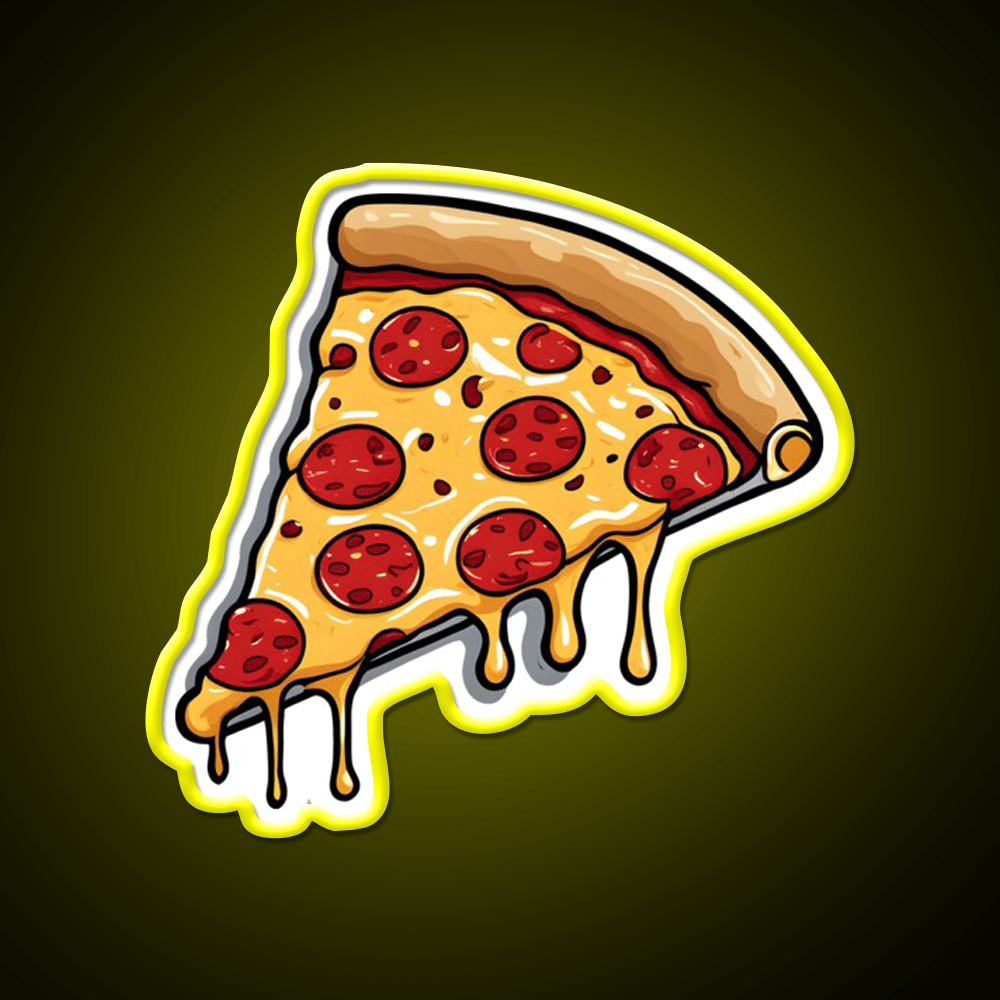 Pizza Slice Fast Food Led Neon Sign For Burger Place Rgb Color - Shineneon