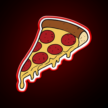 Pizza Slice Fast Food Led Neon Sign For Burger Place Wall Art Rgb Color - Shineneon