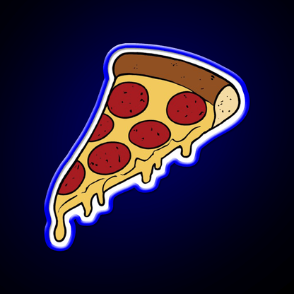 Pizza Slice Fast Food Led Neon Sign For Burger Place Wall Art Rgb Color - Shineneon