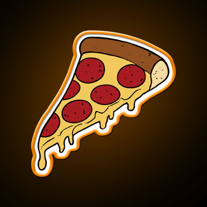 Pizza Slice Fast Food Led Neon Sign For Burger Place Wall Art Rgb Color - Shineneon