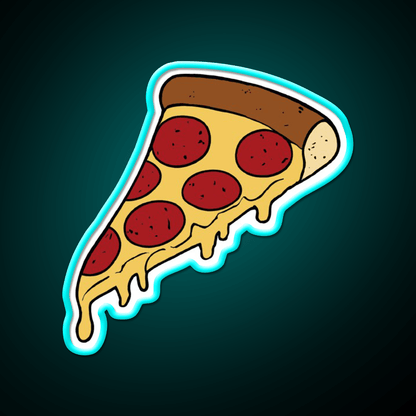Pizza Slice Fast Food Led Neon Sign For Burger Place Wall Art Rgb Color - Shineneon
