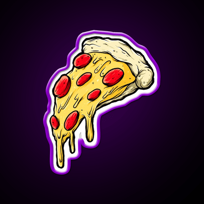 Pizza Slice Fast Food Led Neon Sign For Burger Place Wall Decor Rgb Color - Shineneon