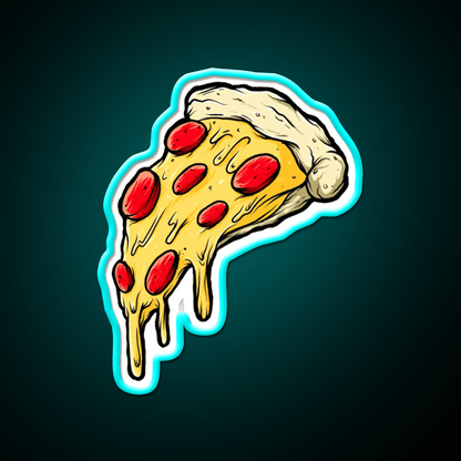 Pizza Slice Fast Food Led Neon Sign For Burger Place Wall Decor Rgb Color - Shineneon
