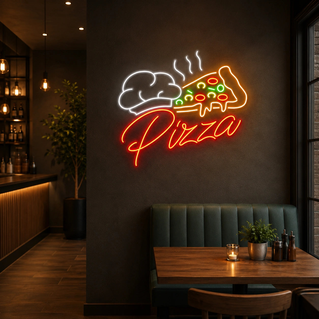 Pizza Slice LED Neon Sign - 04 Size Image