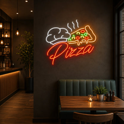 Pizza Slice LED Neon Sign - 04 Size Image