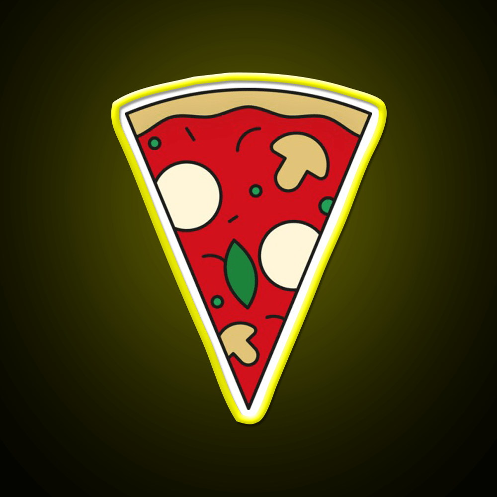 Pizza Slice Margherita Fast Food Led Neon Sign For Burger Place Rgb Color - Shineneon