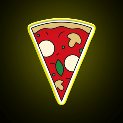Pizza Slice Margherita Fast Food Led Neon Sign For Burger Place Rgb Color - Shineneon