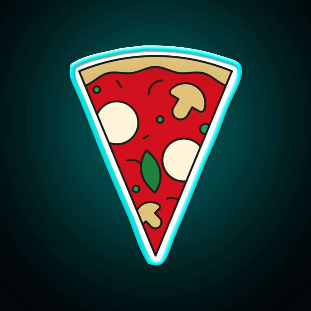 Pizza Slice Margherita Fast Food Led Neon Sign For Burger Place Rgb Color - Shineneon