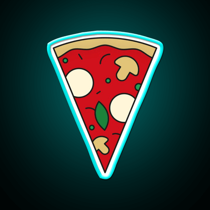 Pizza Slice Margherita Fast Food Led Neon Sign For Burger Place Rgb Color - Shineneon