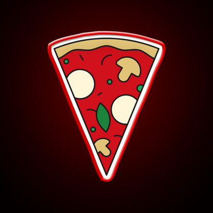 Pizza Slice Margherita Fast Food Led Neon Sign For Burger Place Rgb Color - Shineneon