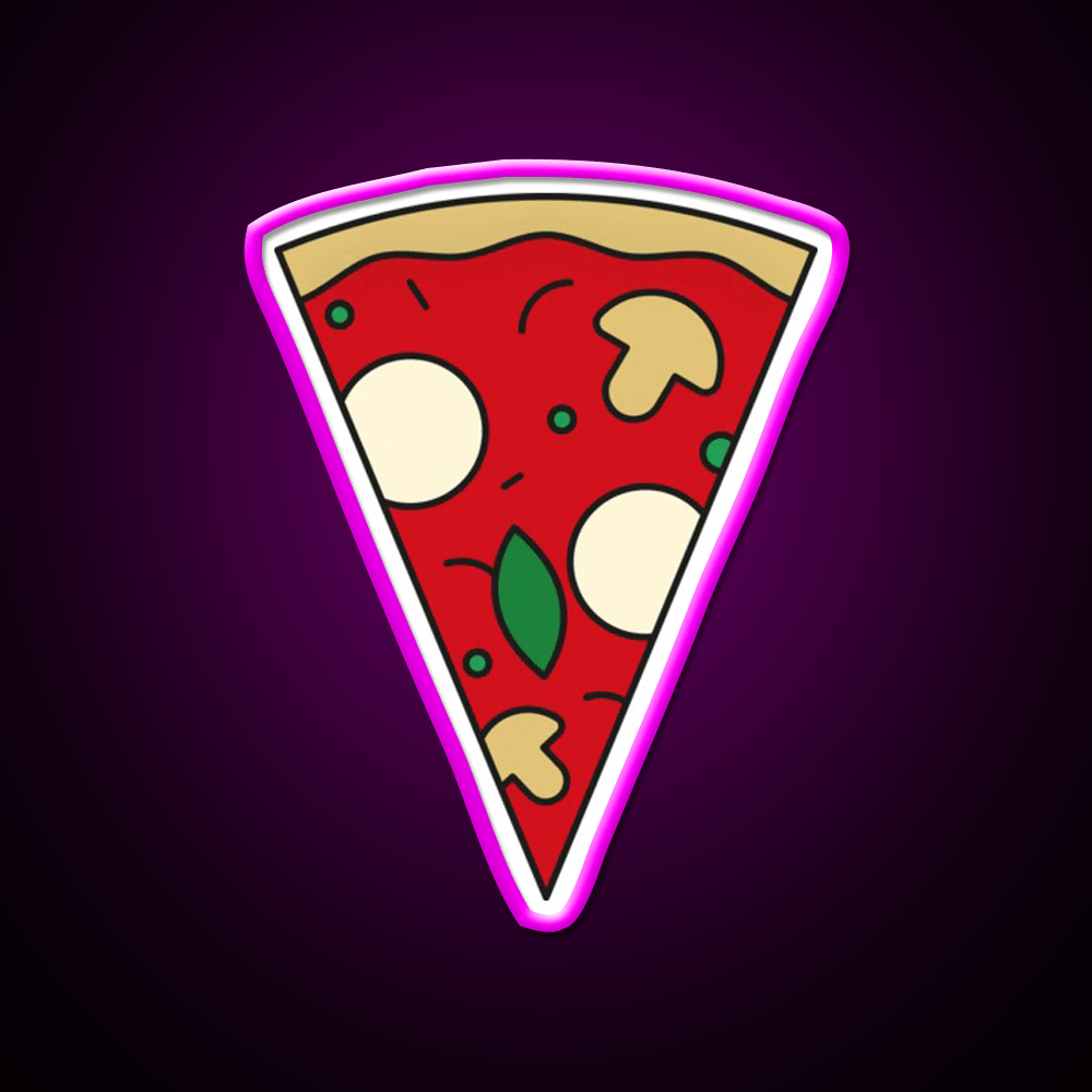 Pizza Slice Margherita Fast Food Led Neon Sign For Burger Place Rgb Color - Shineneon