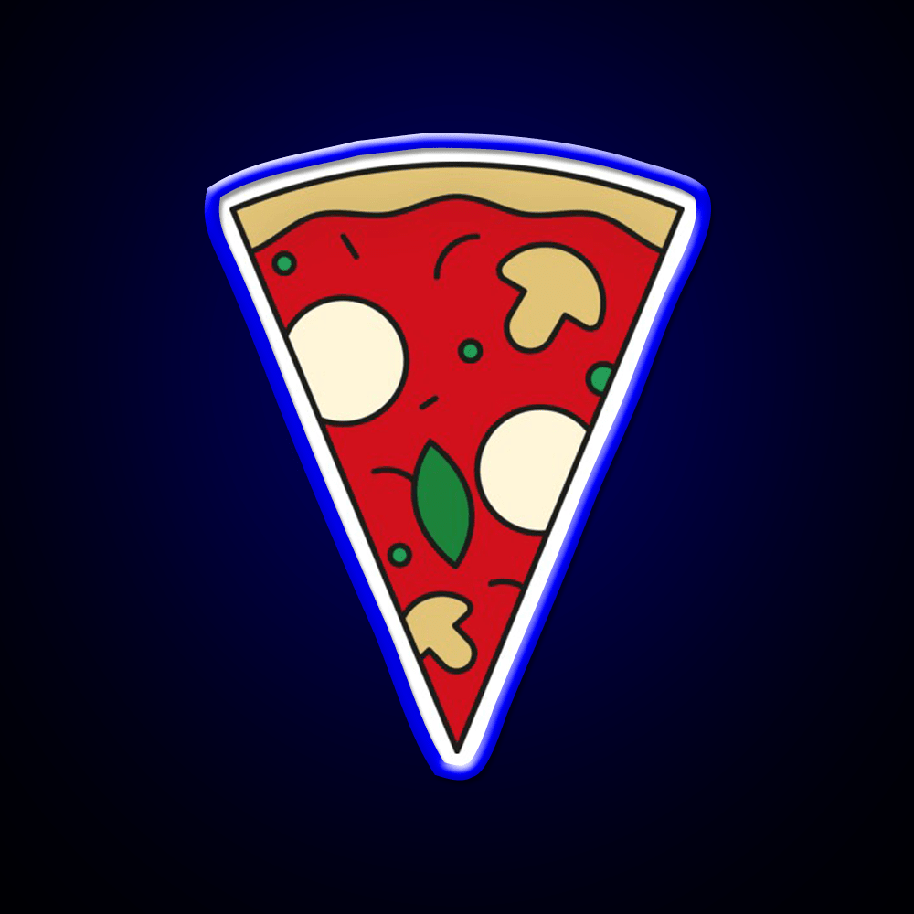 Pizza Slice Margherita Fast Food Led Neon Sign For Burger Place Rgb Color - Shineneon