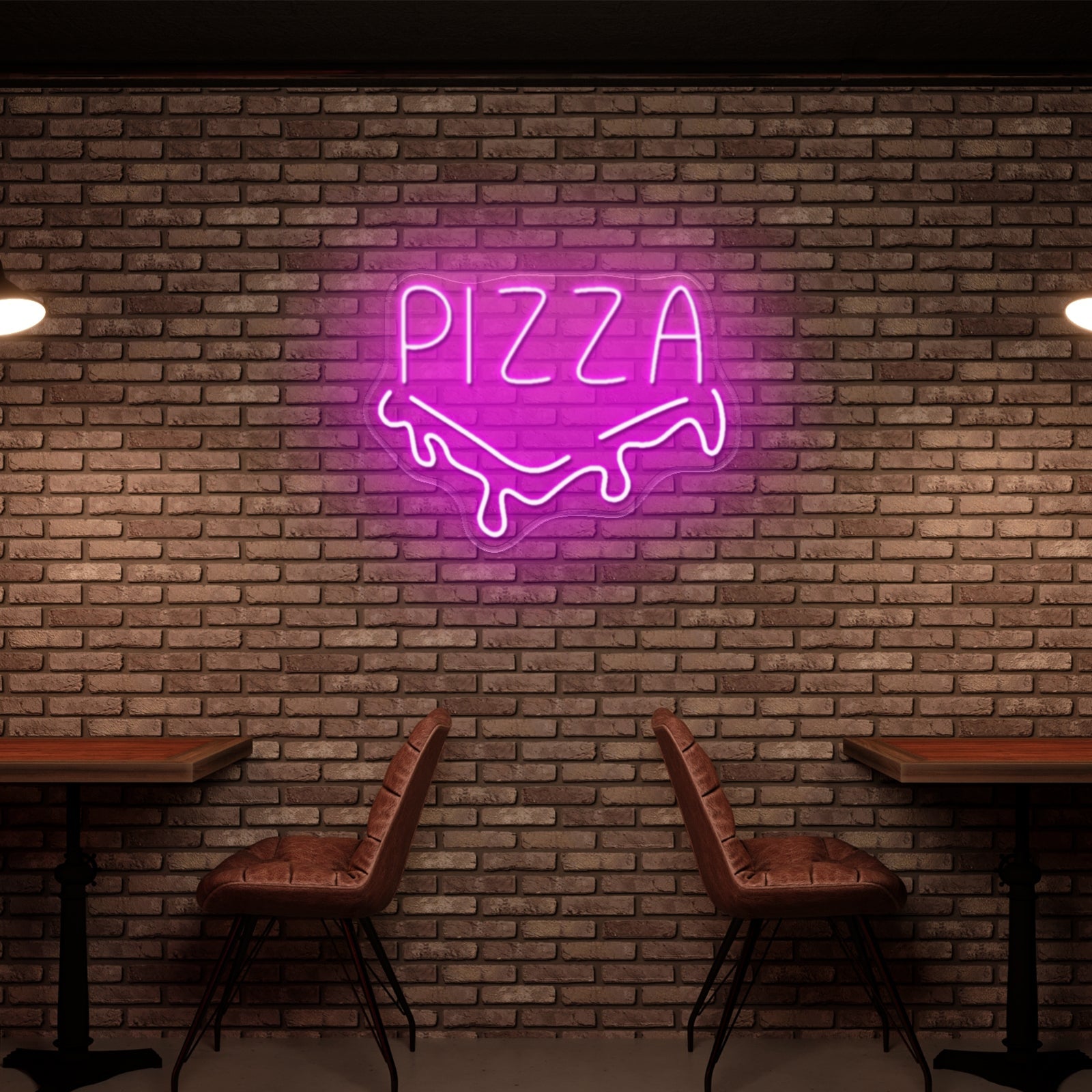 Pizza Slice Neon Acrylic Artwork - Shineneon