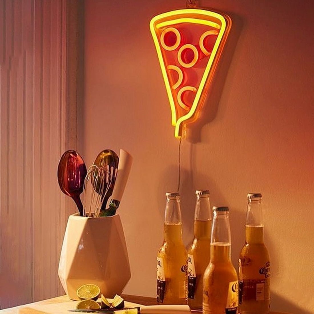 Pizza Slice Neon Signs Neon Lights Led Neon Signs - Shineneon