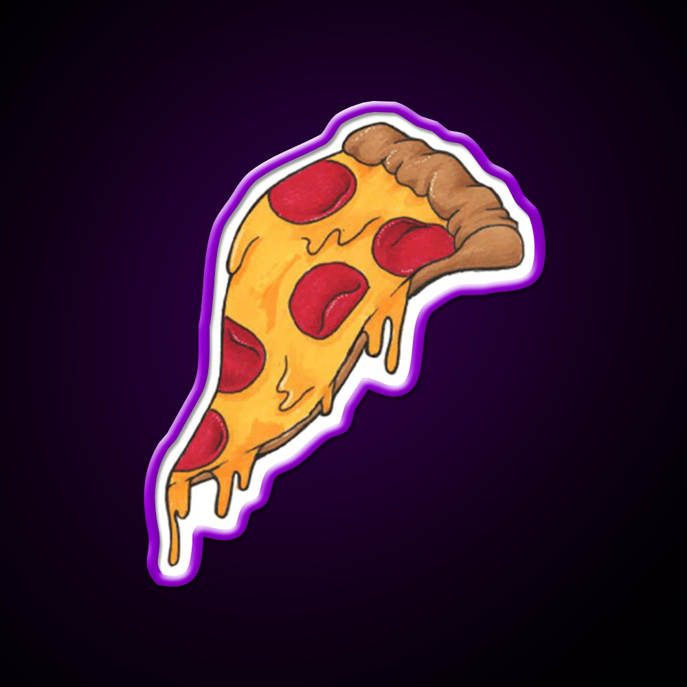 Pizza Snack Food Led Neon Sign For Snack Room Rgb Color - Shineneon