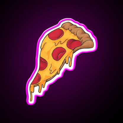 Pizza Snack Food Led Neon Sign For Snack Room Rgb Color - Shineneon